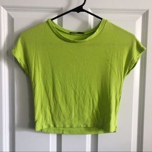 Zara Lime Green Short Sleeve T-shirt